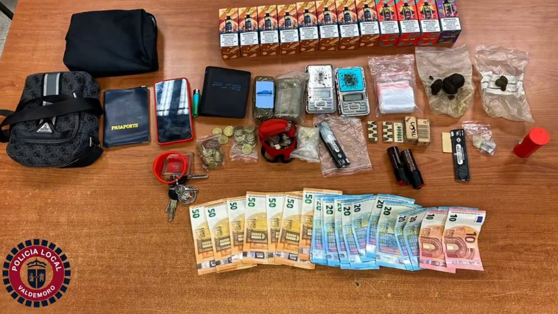 Las drogas intervenidas en Valdemoro