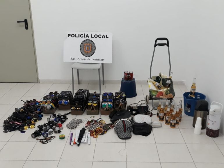 Imagen del material incautado