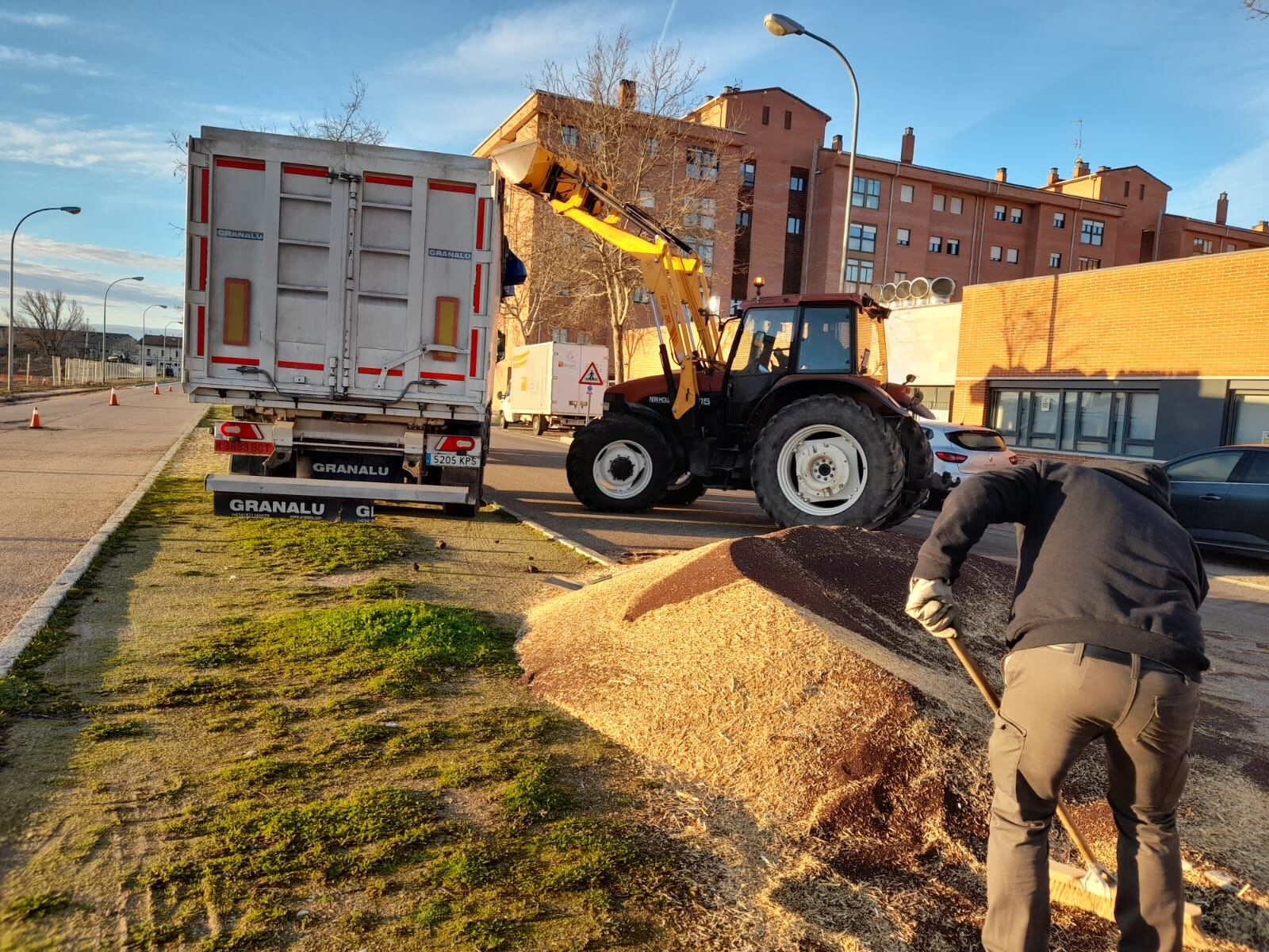 La carga derramada ha sido recogida a primera hora de la mañana