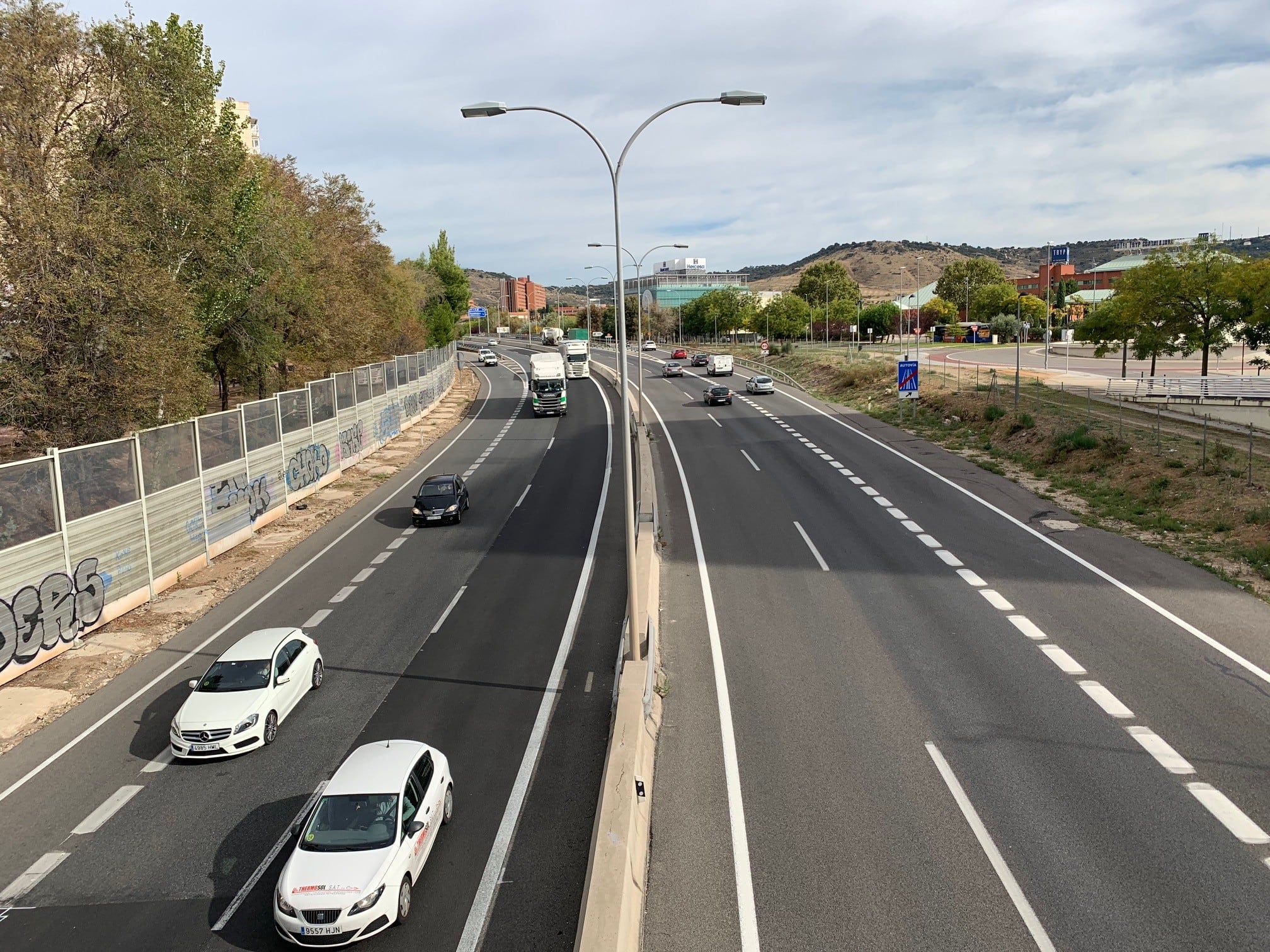 Autovía A2 a su paso por Guadalajara