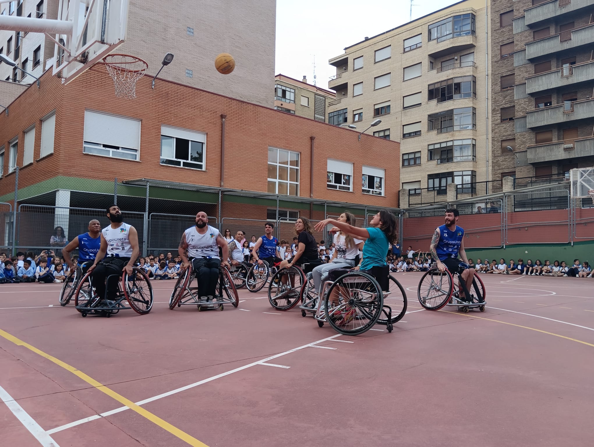 Todo el alumnado disfrutó con la exhibición