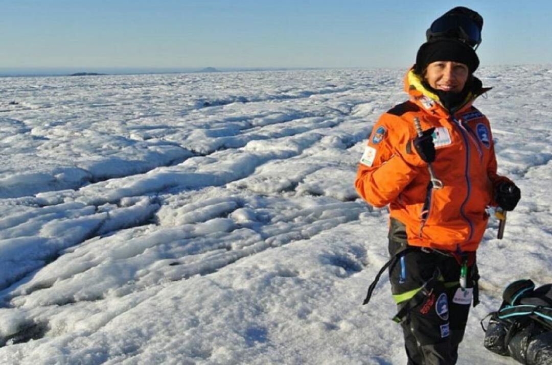 La concejal Ana Olivo en su reto por el Ártico