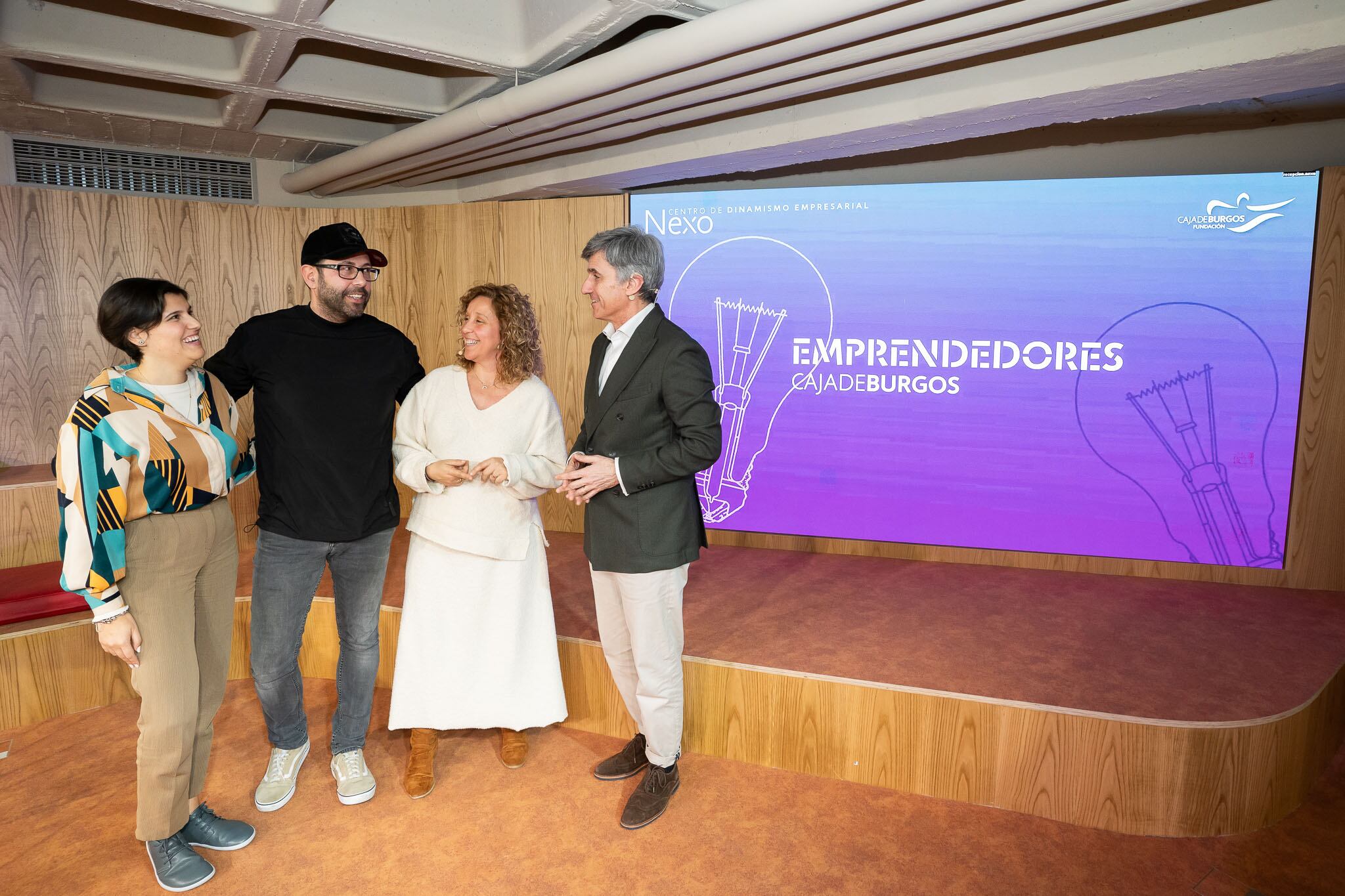 De izda. a dcha.: Ángela Montes, Rafael Rodríguez, María Castilla y Javier Cuasante