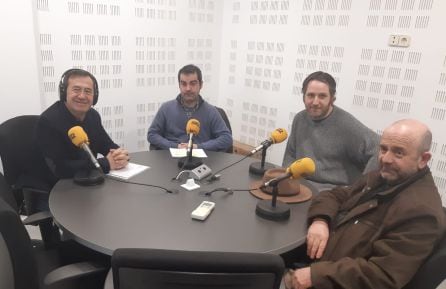 De izquierda a derecha, Isidoro Ortega, Juan Pedro Rodríguez, Antonio Díaz y Bonifacio Sánchez, de la Comisión de la Memoria de Fuenlabrada.