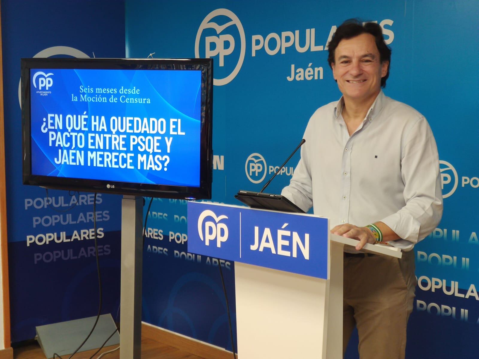 El portavoz del PP en el Ayuntamiento de Jaén, Agustín González.
