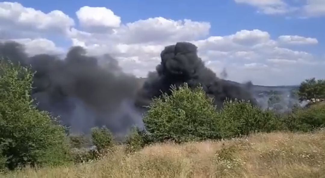 Inicio del incendio de Mazarete