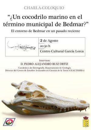 Cartel charla-coloquio en Bedmar