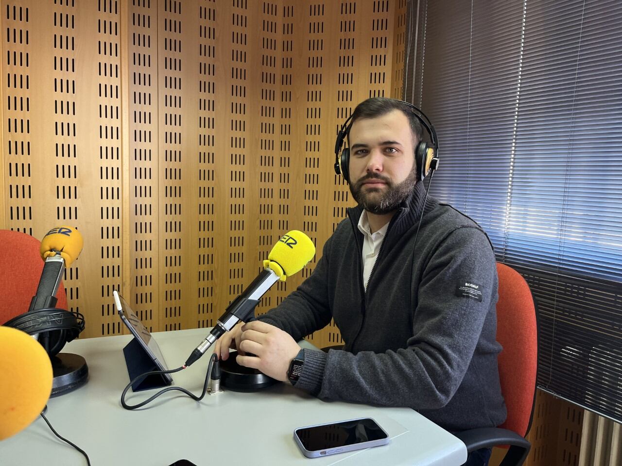 Luis Salaya, alcalde de Cáceres, en la entrevista concedida a la Cadena SER