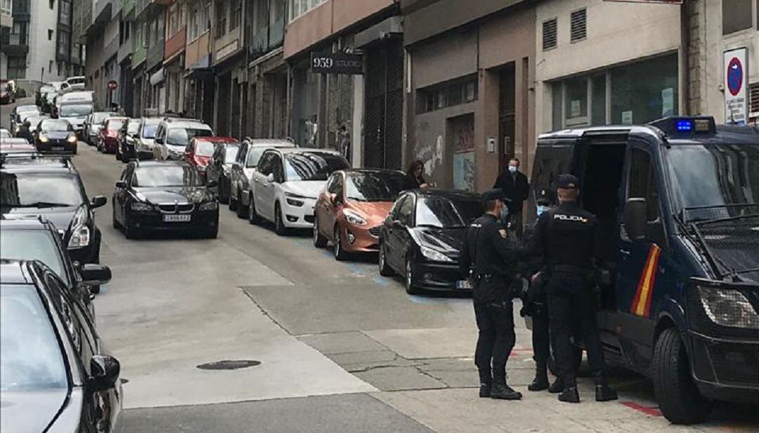 Policía en La Falperra