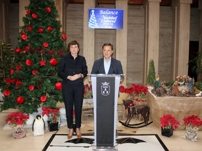 Manuel Serrano, durante su balance de la Navidad Cultural