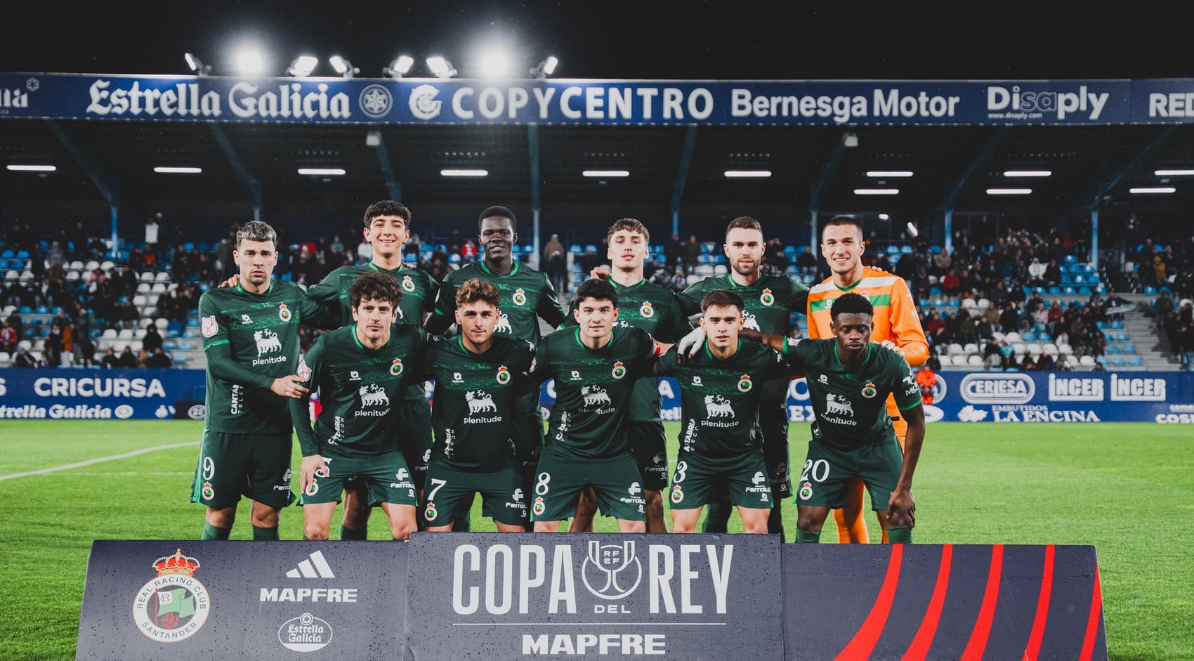 Alineación del Racing en Ponferrada.