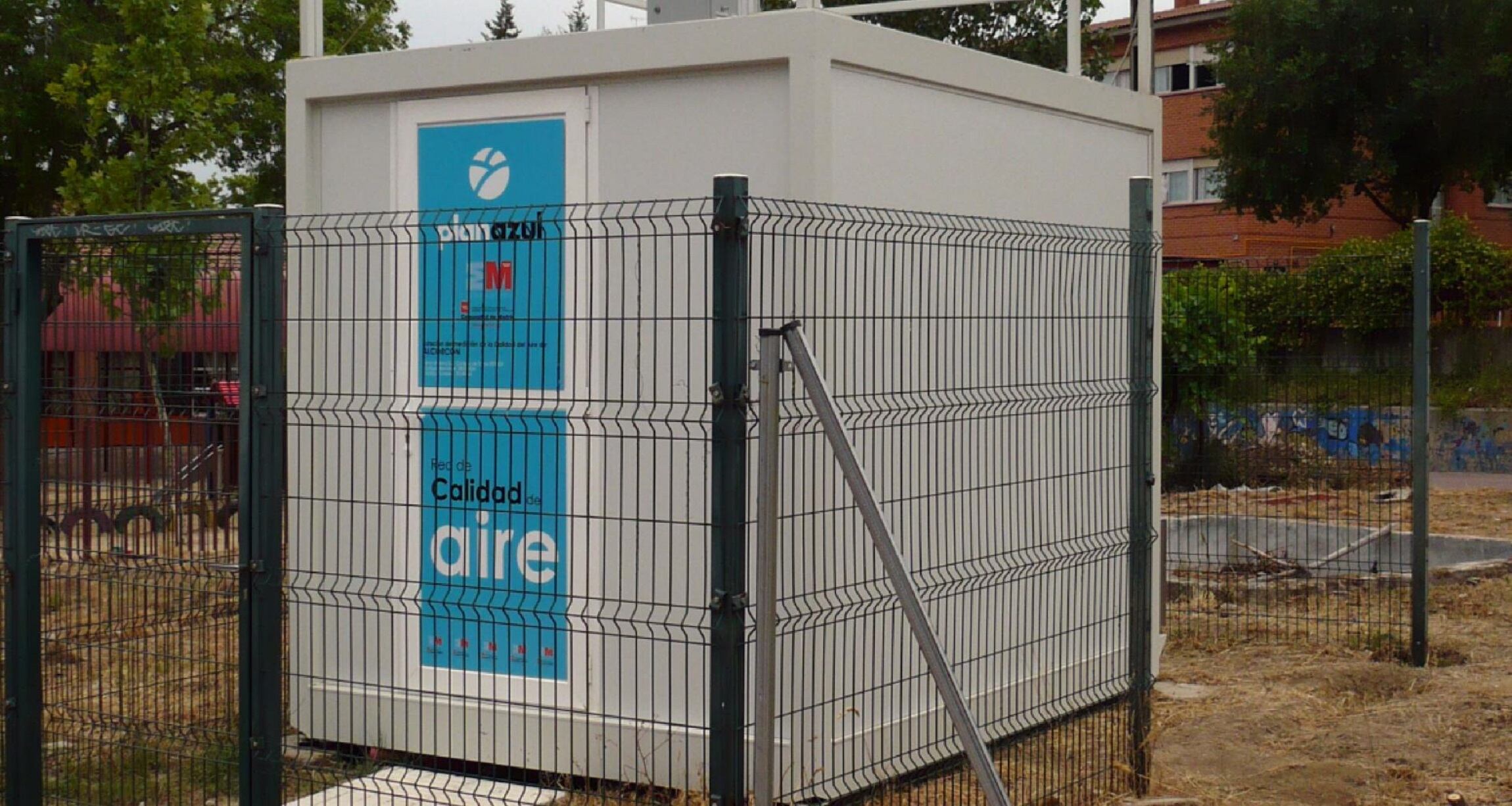 Estación para medir la calidad del aire.