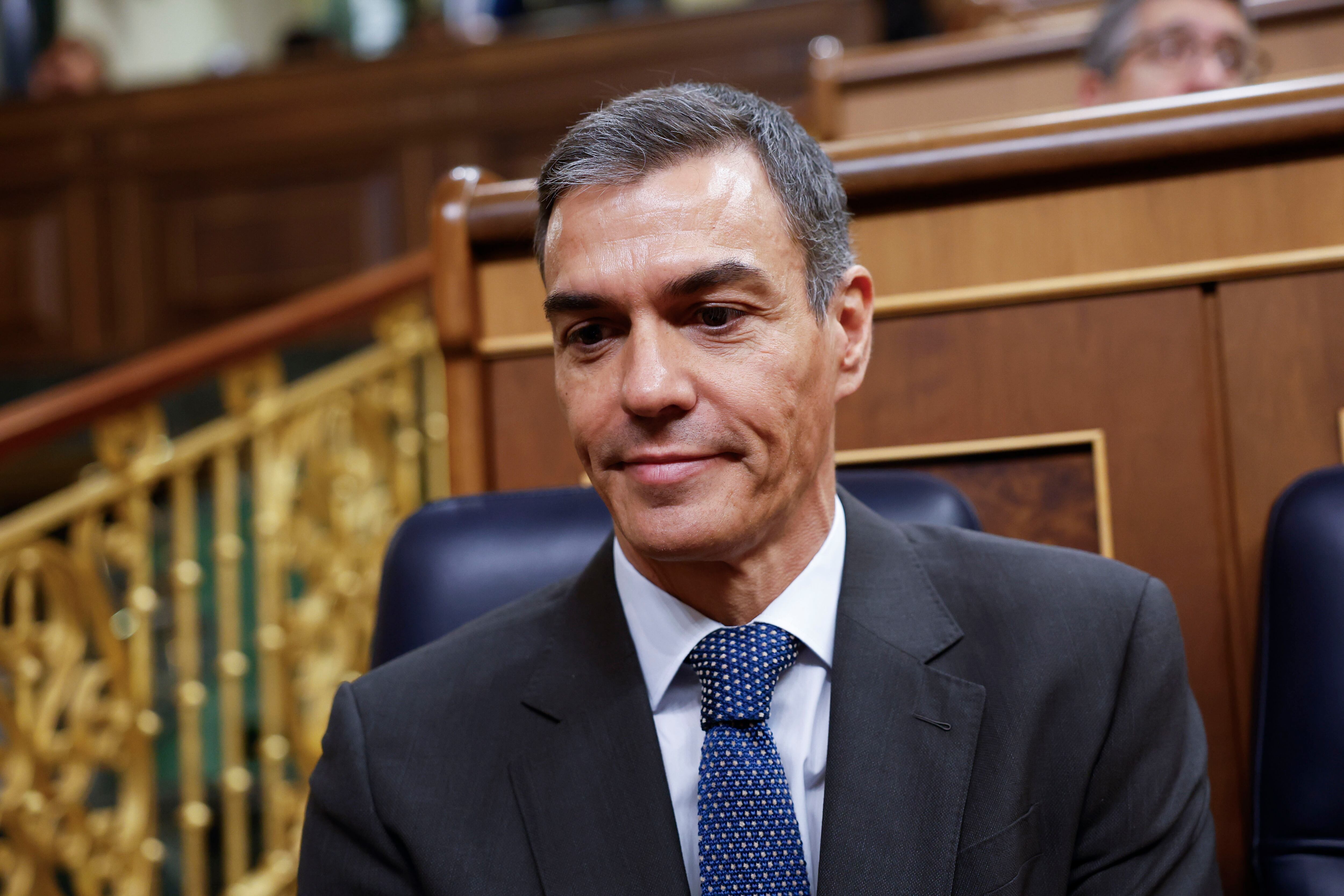 El presidente del Gobierno, Pedro Sánchez en la sesión del control al ejecutivo celebrada este miércoles.