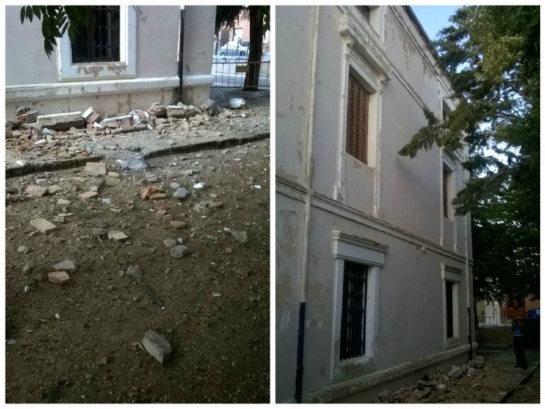 Desperfectos ocasionados en Ayuntamiento de Paredes de nava