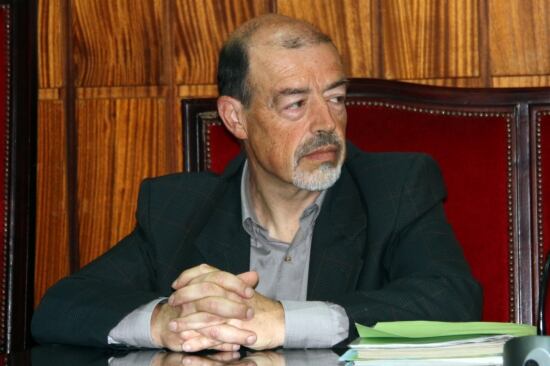 Víctor Gimeno, assegut a la sala de vistes, el passat 3 de Juny