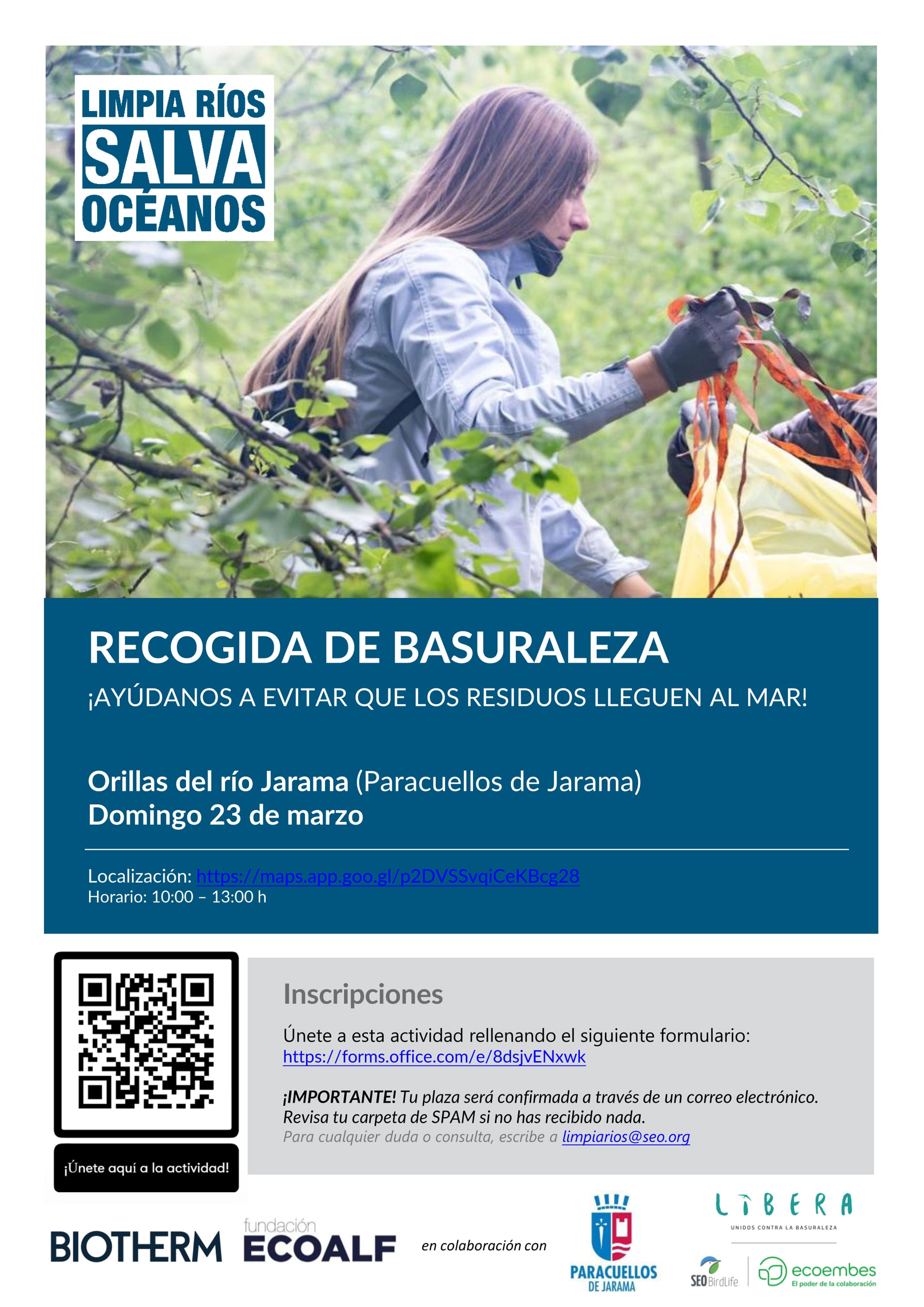 Se buscan voluntarios para limpiar el río Jarama a su paso por Paracuellos