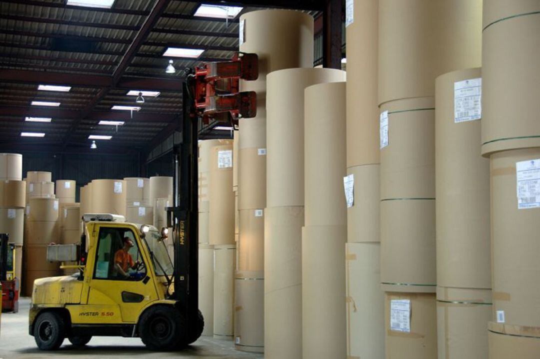 Almacén de la empresa Saica