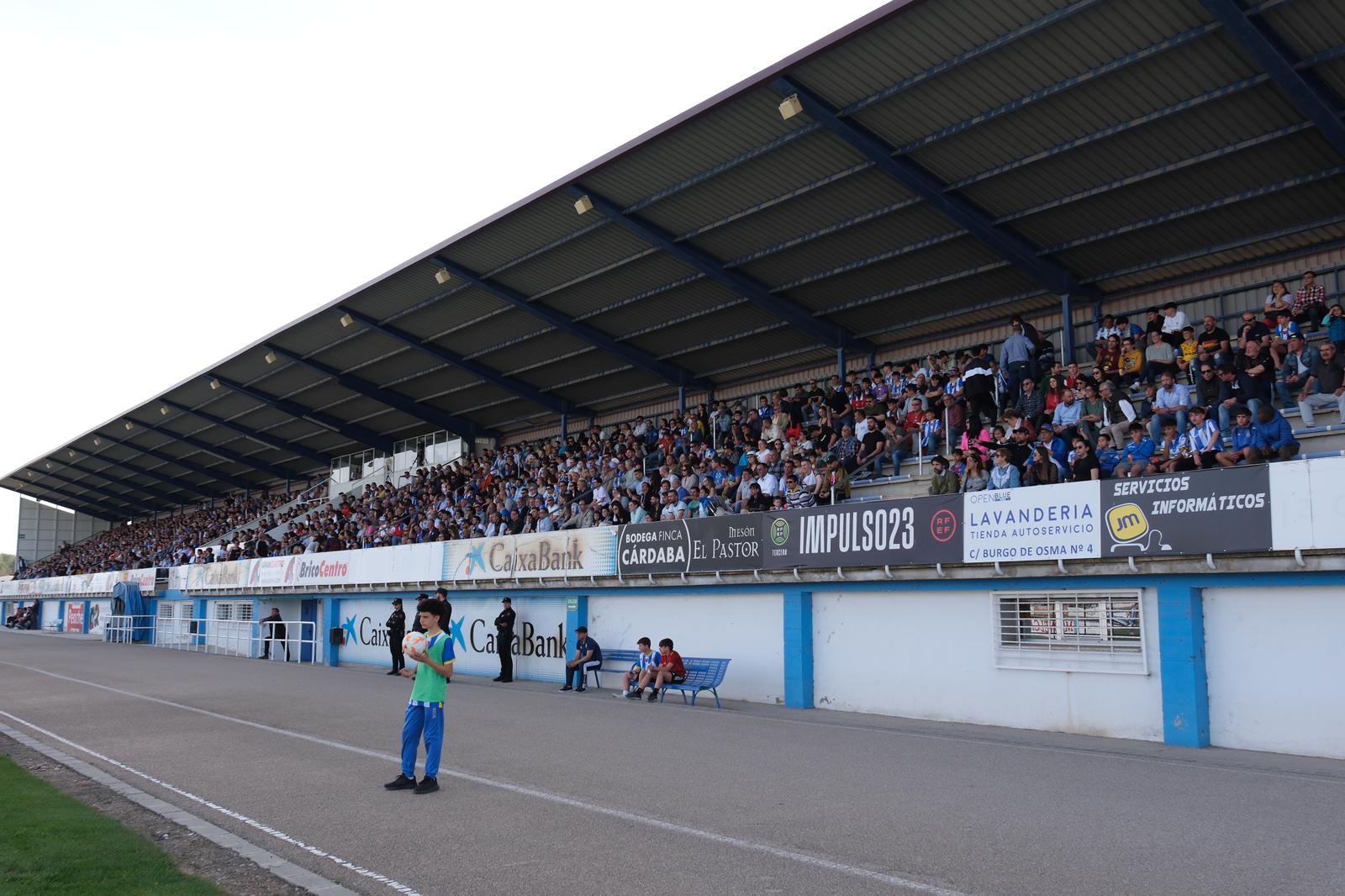 Las gradas del Juan Carlos Higuero presentaron la mejor entrada de la temporada el pasado mes de abril en la tarde del ascenso a Segunda RFEF