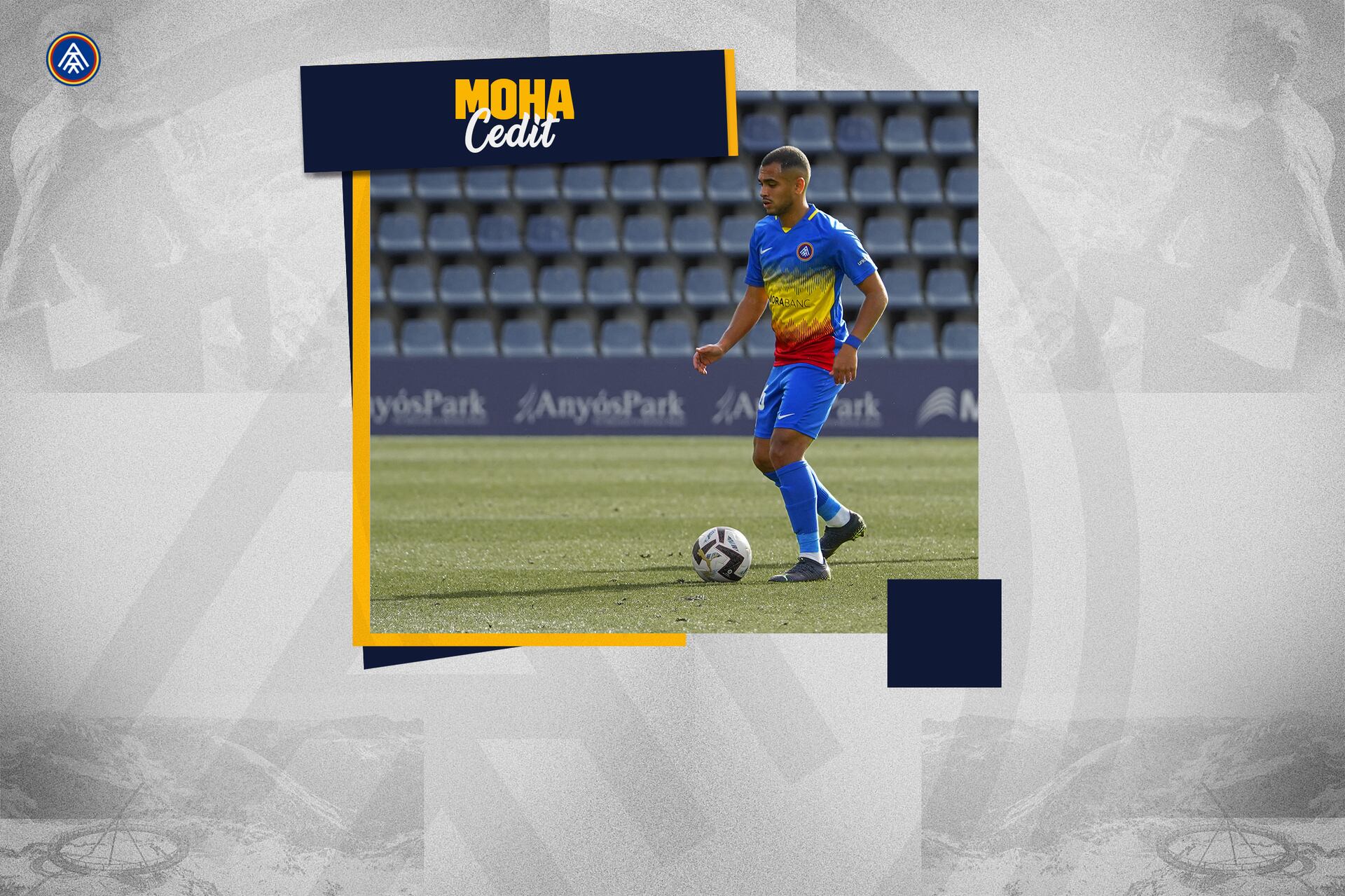 Moha amb la samarreta tricolor.