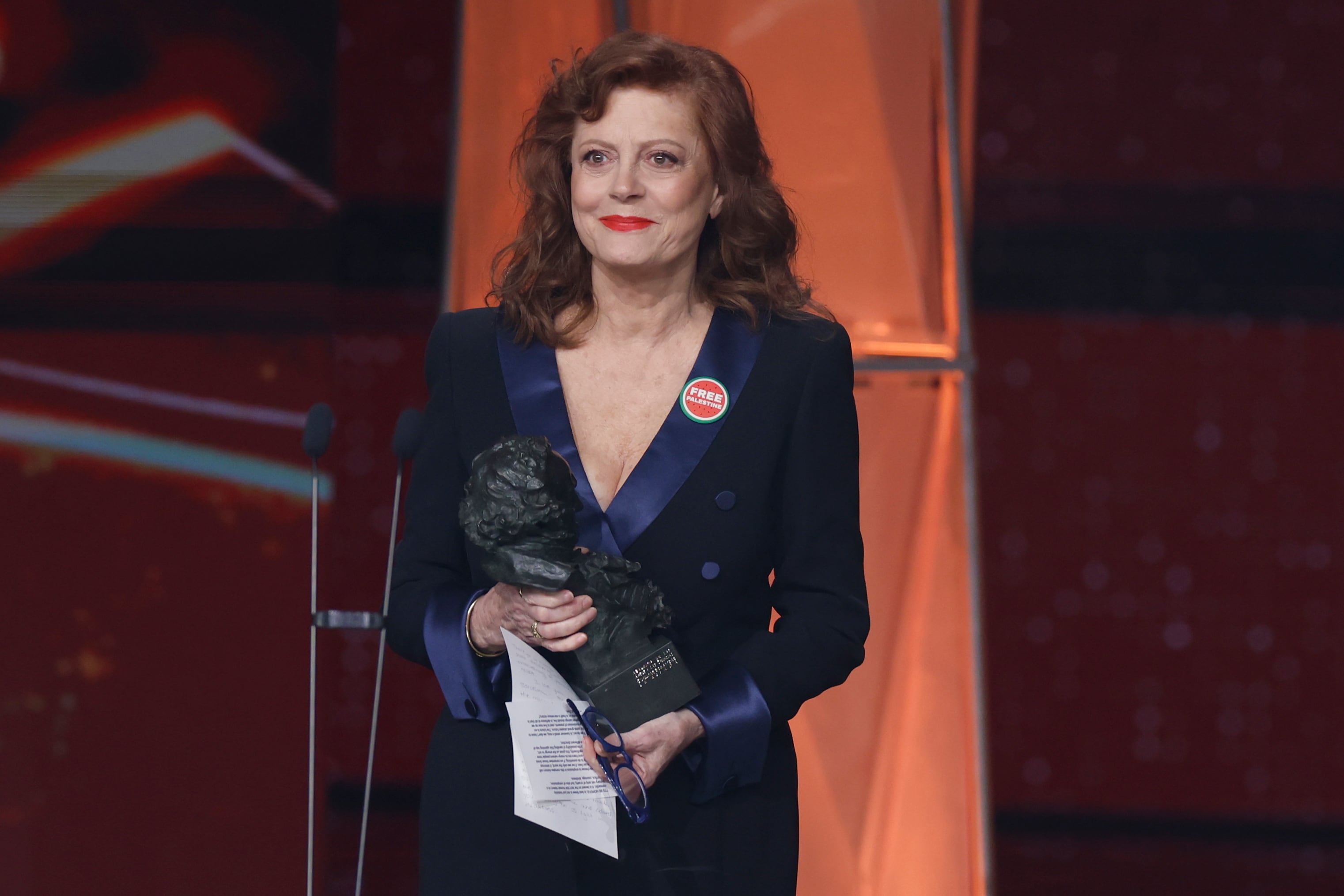 La actriz estadounidense Susan Sarandon en la 40 edición de los Premios Goya