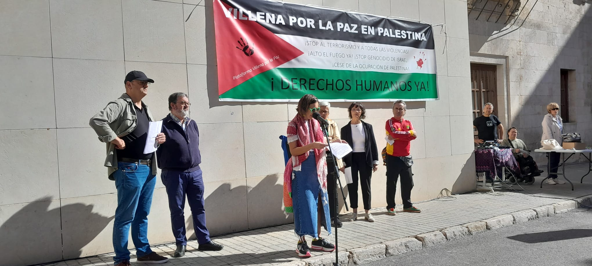 Concentración por la Paz en Palestina de Villena