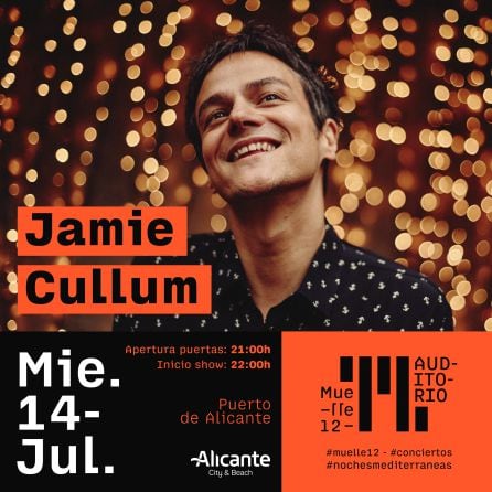 Cartel del concierto de Jamie Cullum.