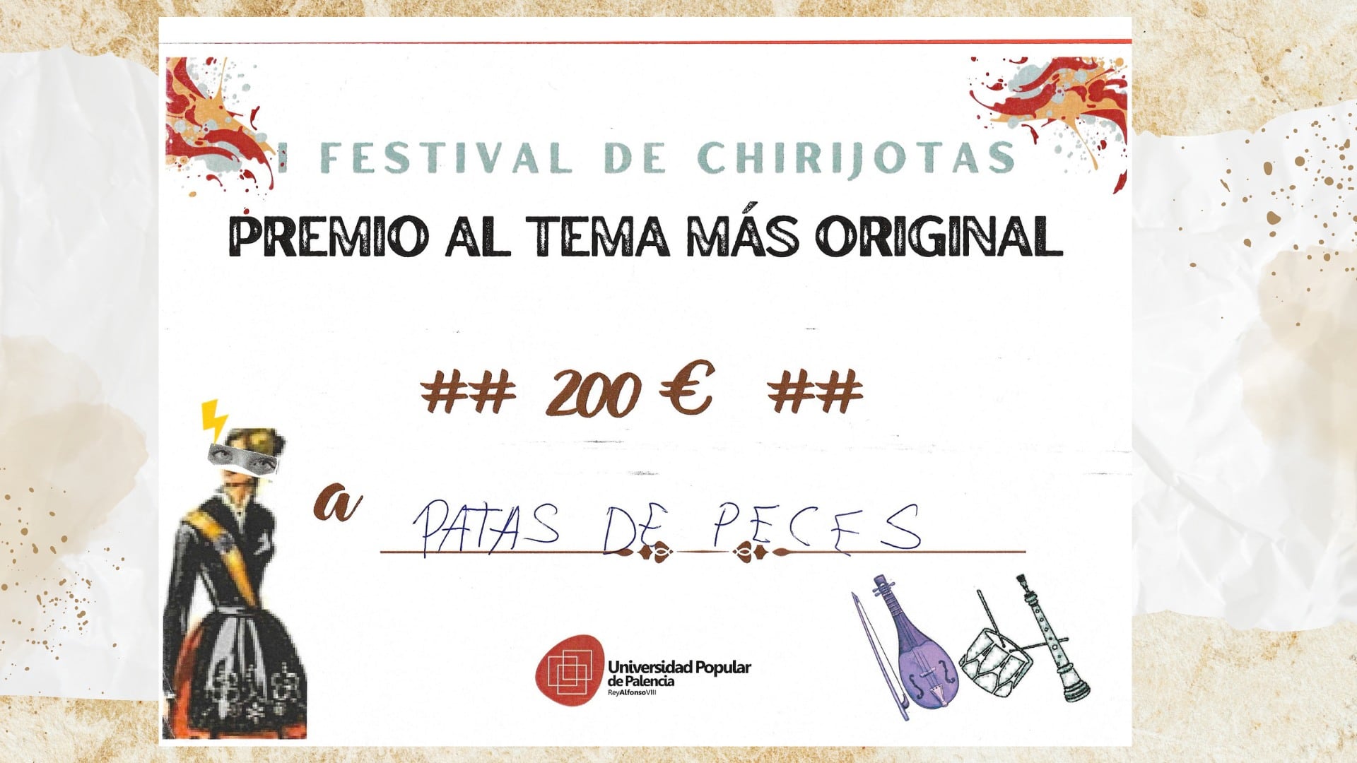 Patas de Peces se alzó uno de los premios