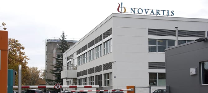 Sede central de la compañía farmacéutica Novartis en Nyon, Suiza.