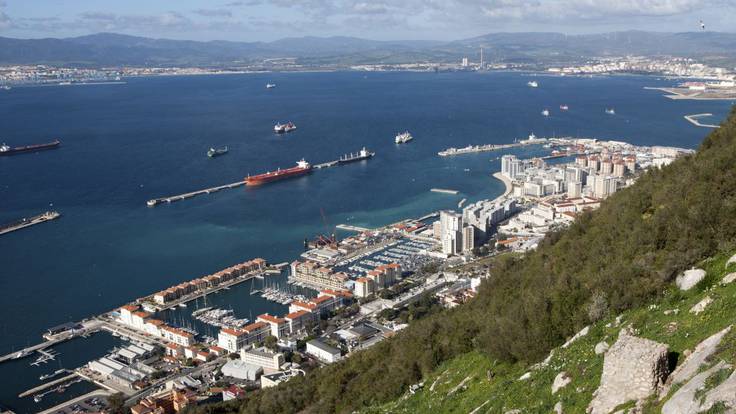 Vista aérea de Gibraltar