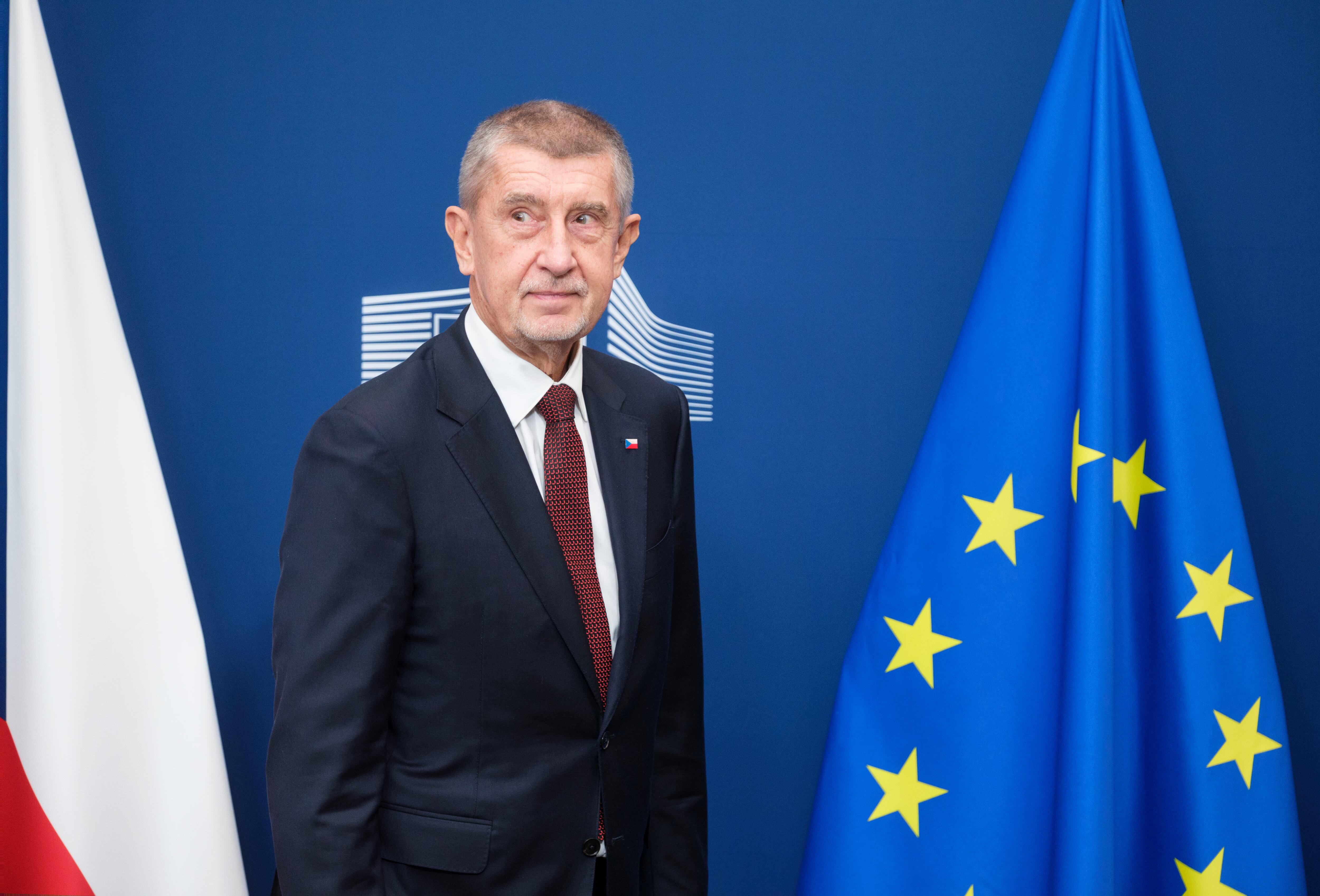 El primer ministro checo, Andrej Babis, durante un viaje a Bruselas a principios de diciembre