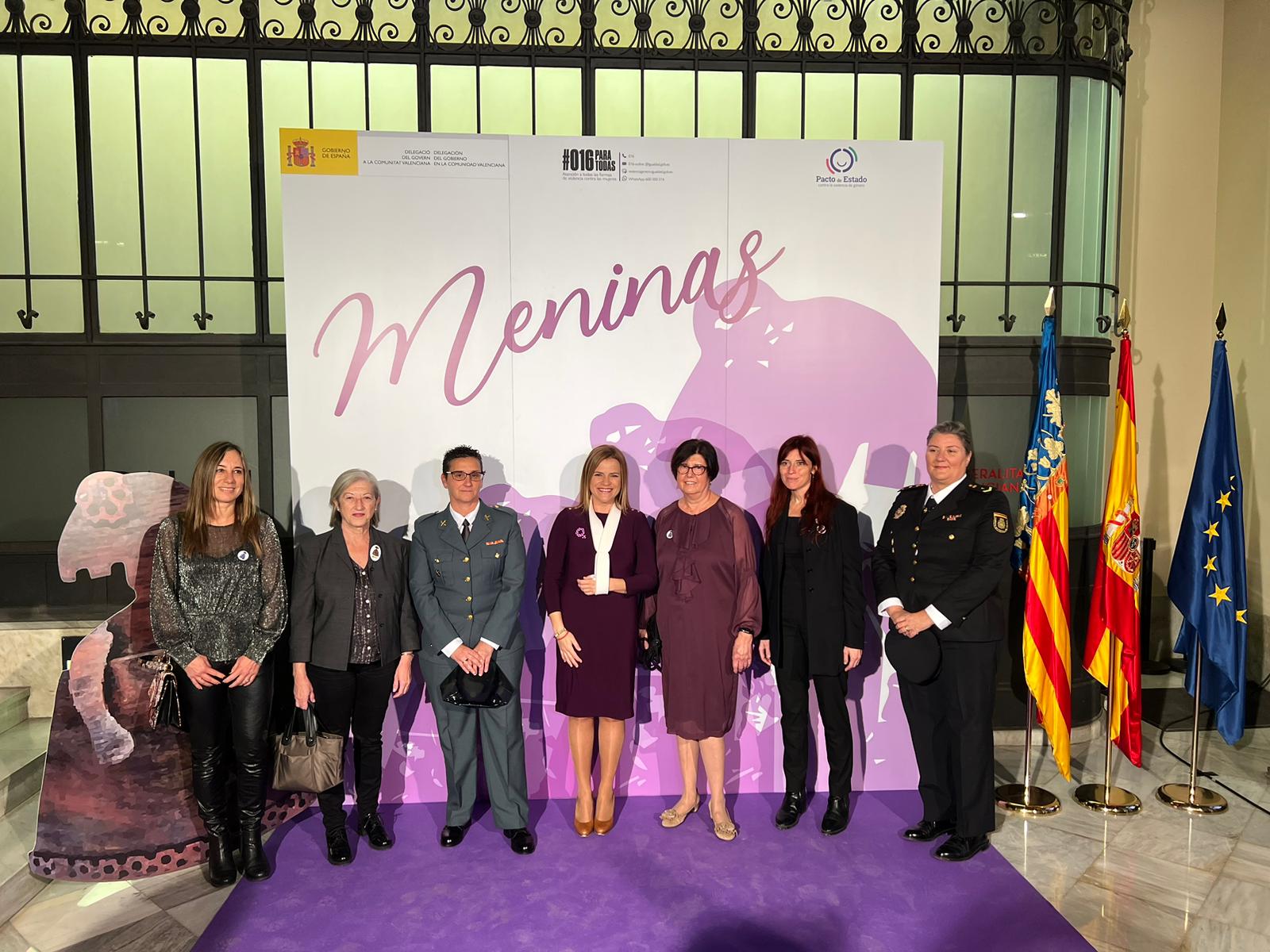 La Delegación del Gobierno en la Comunitat Valenciana entrega las &#039;Meninas 2022&#039; para reconocer las acciones de lucha contra la violencia machista