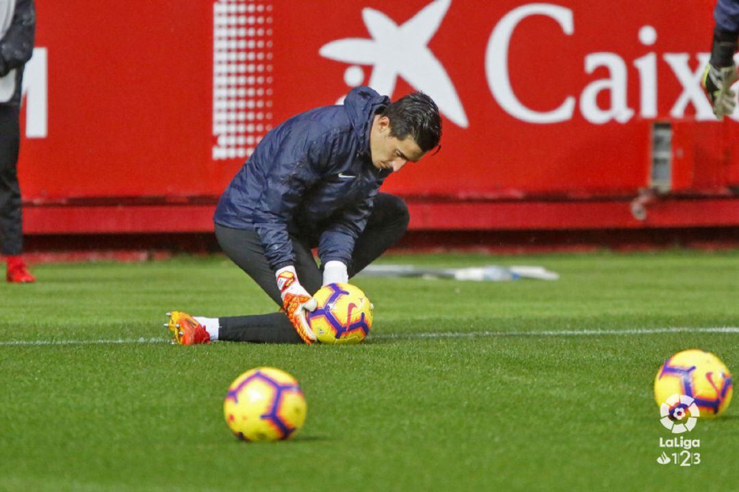 Diego Mariño, portero del Sporting.