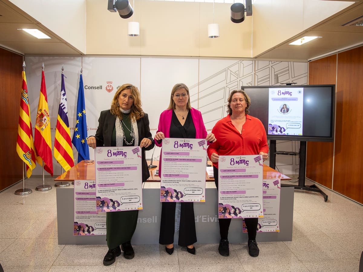 Deporte, cultura y acciones educativas para conmemorar el 8M en Ibiza