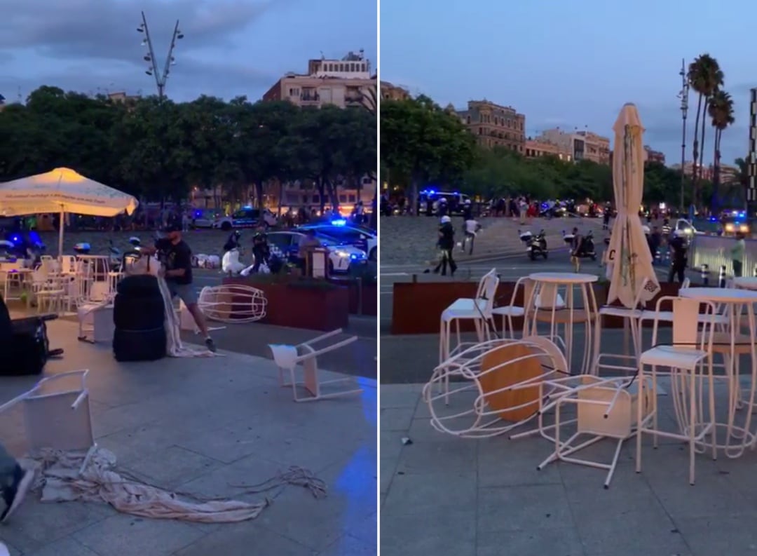 Imatge de l&#039;operatiu policial d&#039;aquest dimarts