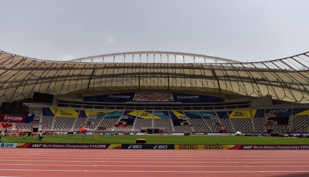 El Khalifa Stadium de Doha en el que se celebrará el Mundial de atletismo