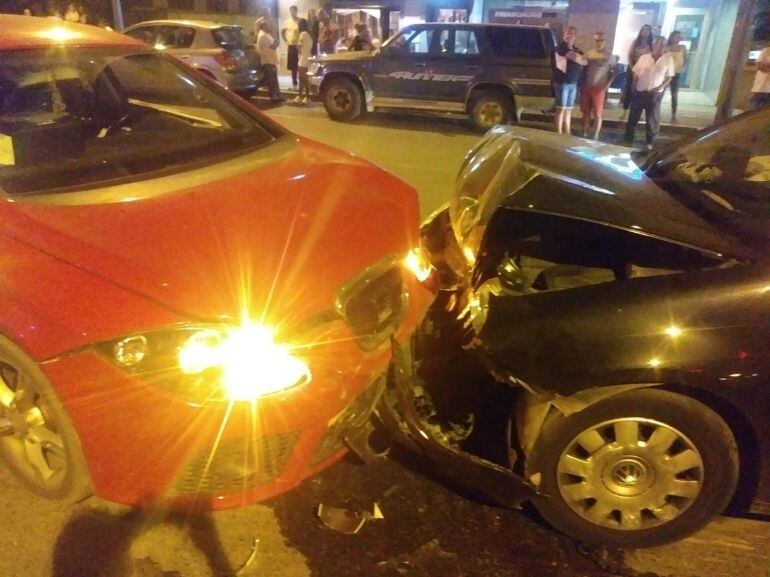 Situación en la quedaron los vehiculos afectados.