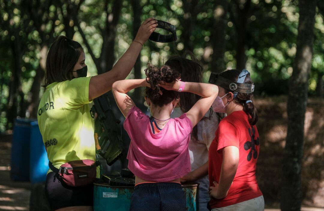 Niños en un campamento, a 13 de junio de 2021