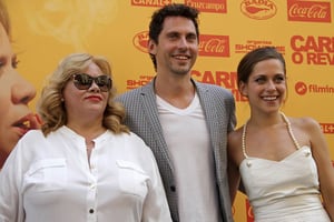 Carmina Barrios, Paco León y María León durante la presentación hoy de la premiada ópera prima del actor, director y productor, &#039;Carmina o revienta&#039;.