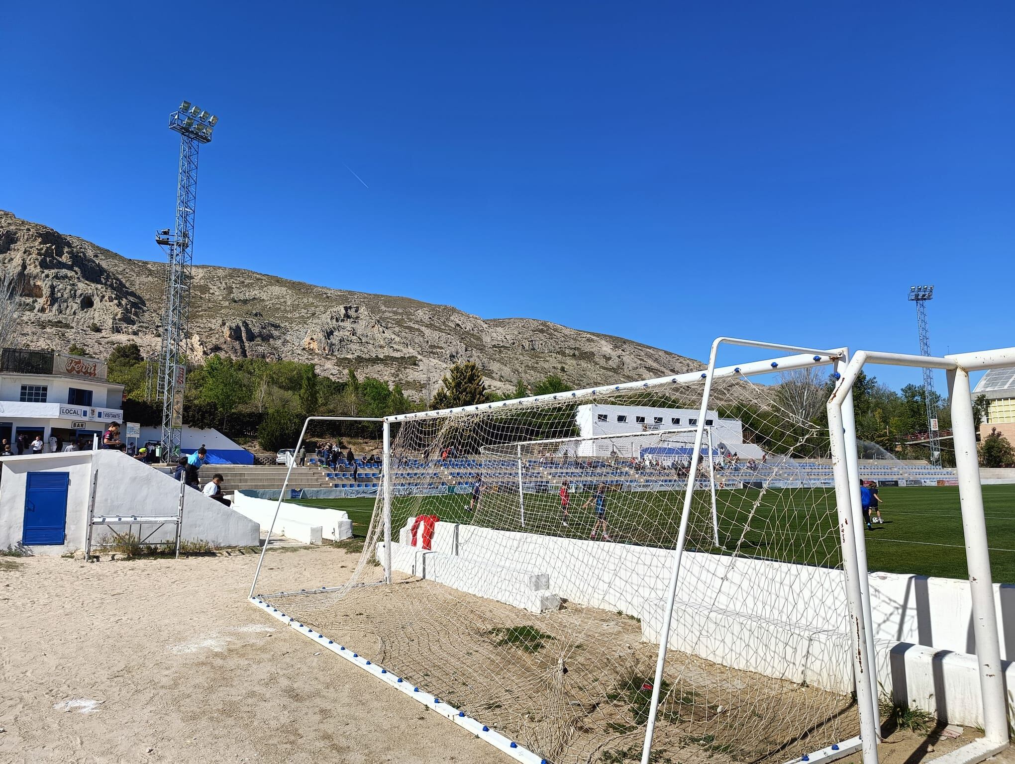 Momento del partido en La Solana