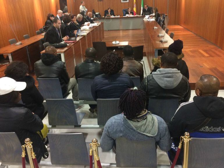 Imagen de archivo durante un juicio en Málaga por estafa de cartas nigerianas