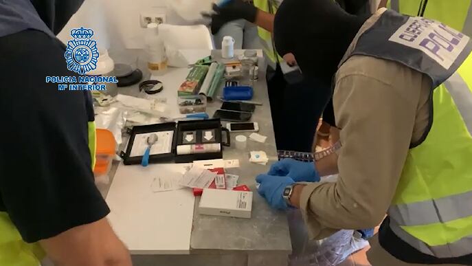 Un momento del operativo