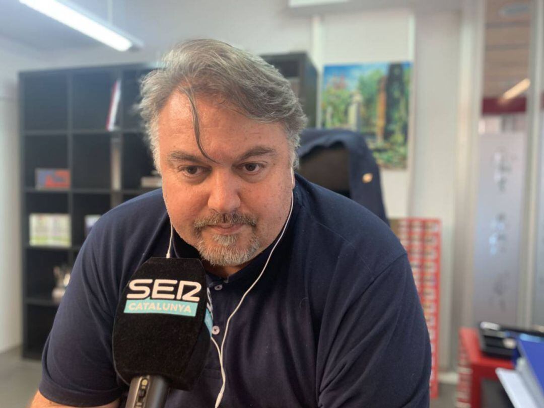 Onolfo en una entrevista als micròfons de Ràdio Reus l&#039;estiu de 2019.  