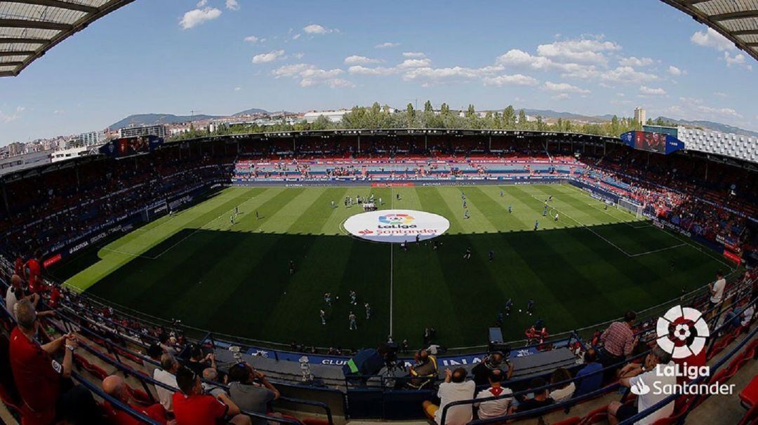 Estadio de el Sadar en la previa de un partido de liga de esta temporada 