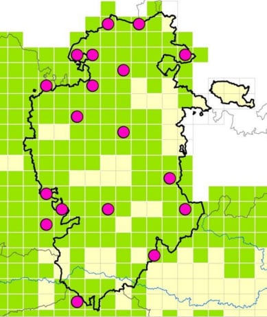 Mapa del censo de lobos en la provincia de Burgos