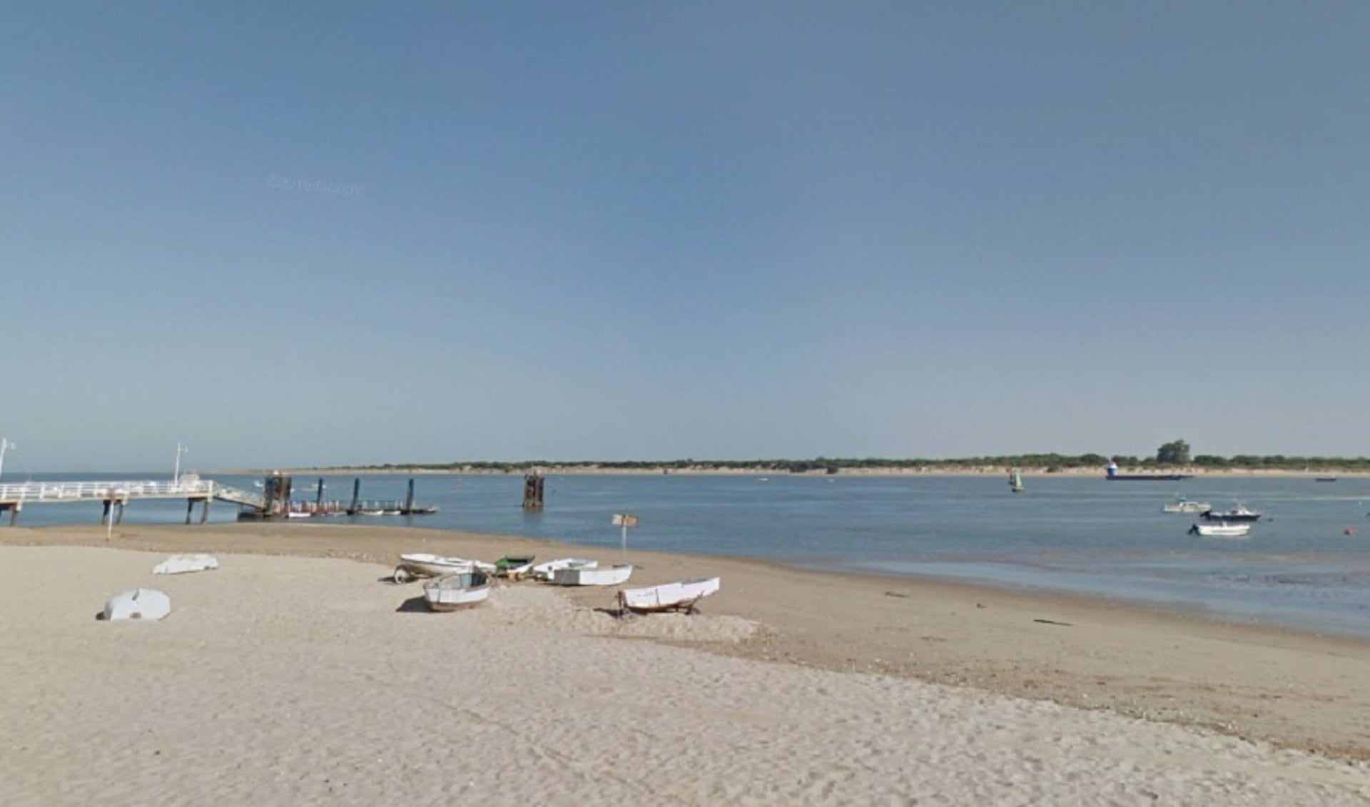 Playa de Bajo Guía en Sanlúcar de Barrameda.