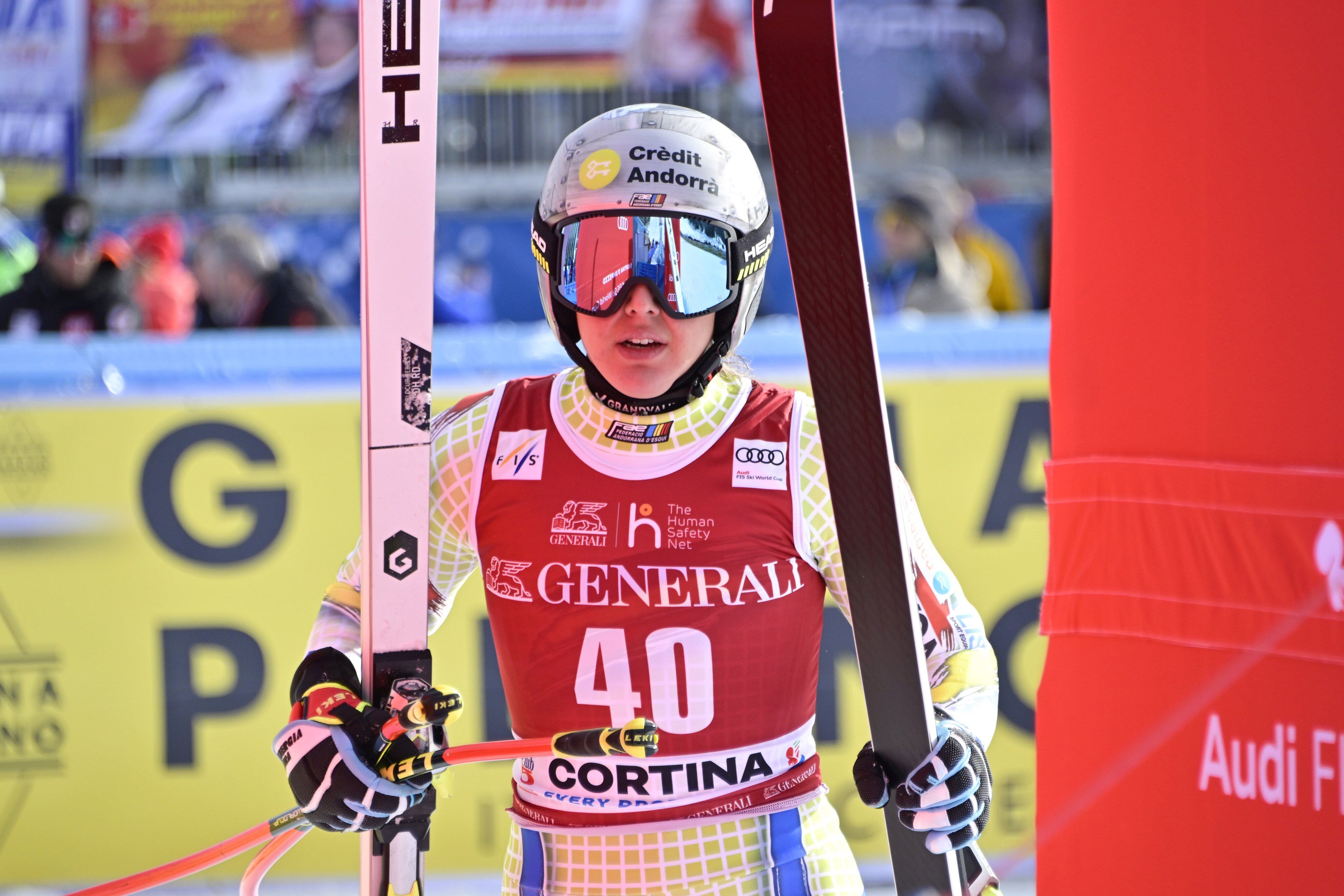 Cande Moreno durant una cursa aquesta temporada.