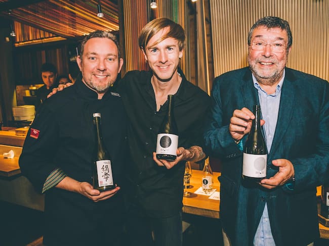 Antonio Campins (derecha) con el chef Albert Adrià y el DJ Richie Hawtin