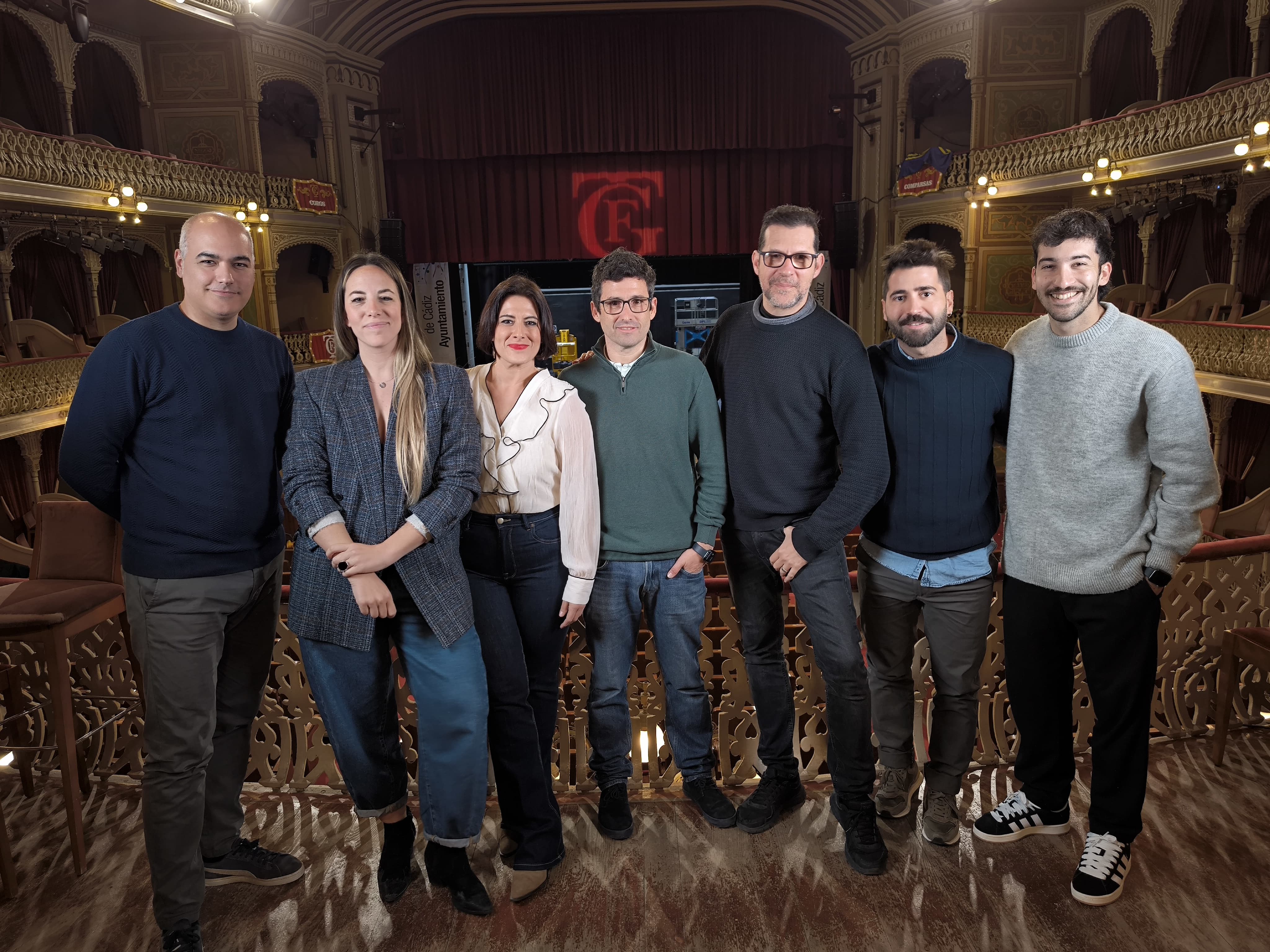 El equipo de Radio Cádiz para el COAC2025, que contará todo el Carnaval de Cádiz en la SER.