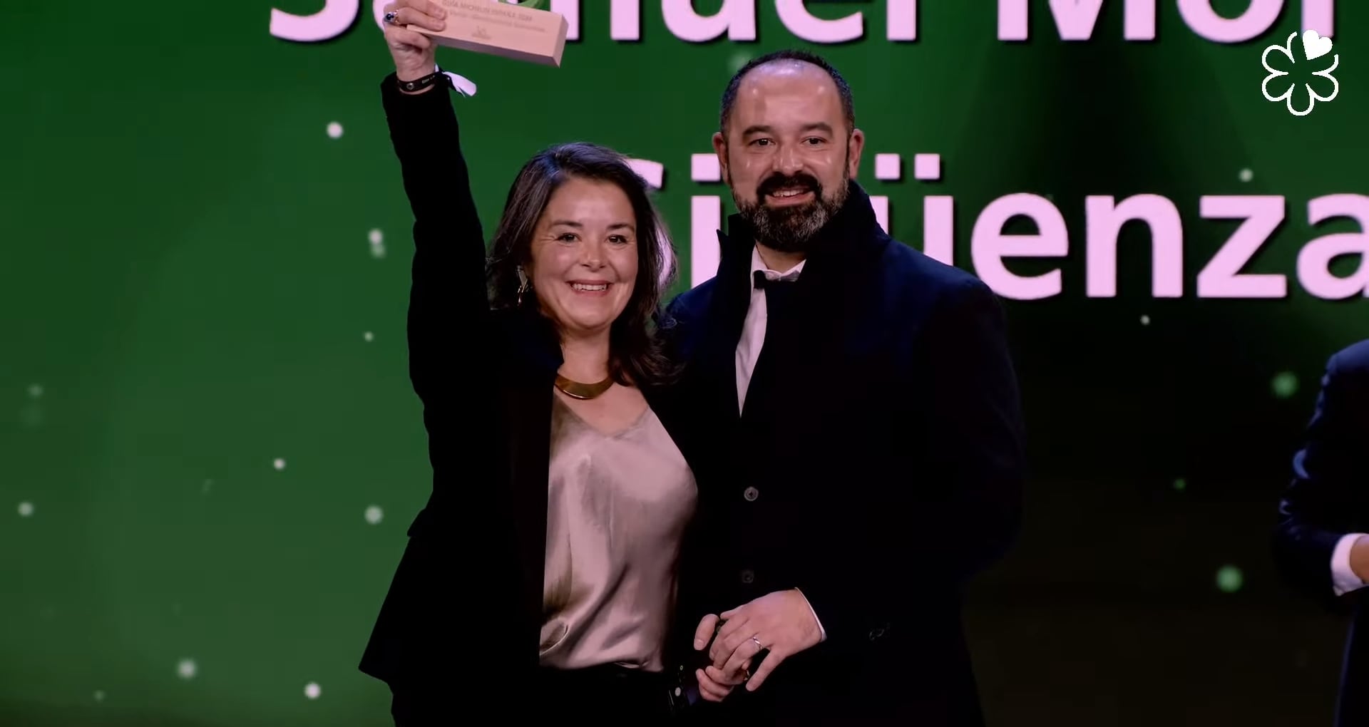 Blanca y Samuel Moreno recogen la Estrella Verde Michelín