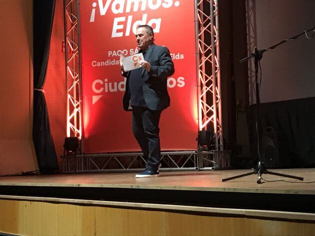 Paco Sánchez, cabeza de lista de Ciudadanos Elda